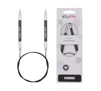 Knit Pro - Agujas Circulares KnitPro Karbonz (60cm, 6.00mm) - 1 Unidad