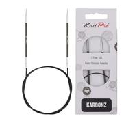 Knit Pro - Agujas Circulares KnitPro Karbonz (80cm, 2.75mm) - 1 Unidad