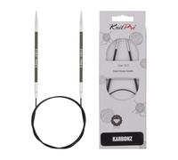 Knit Pro - Agujas Circulares KnitPro Karbonz (80cm, 3.00mm) - 1 Unidad