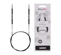 Knit Pro - Agujas Circulares KnitPro Karbonz (80cm, 5.00mm) - 1 Unidad