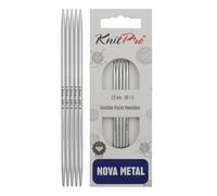 Knit Pro - Agujas para calcetín KnitPro Nova Metal (15cm x 2.50mm) - 1 Unidad