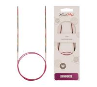 Knit Pro K20981 Symfonie: Agujas de Tejer Circulares fijas: 25 cm x 2,25 mm, Madera de Abedul, Multicolor