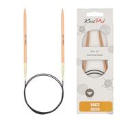 Knit Pro K35319 Agujas de Tejer, Madera de Haya, Natural, 4,50 mm