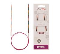 Knit Pro Symfonie: Agujas de Tejer Circulares fijas: 25 cm x 2,75 mm, Hout, Multicolor