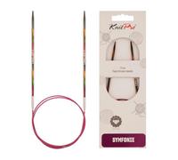 Knit Pro Symfonie: Agujas de Tejer Circulares fijas: 25 cm x 3 mm, Madera, Multicolor, 3,00 mm