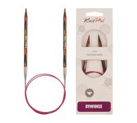 Knit Pro Symfonie - Agujas Redondas para Hacer Punto (Grosor de 6 mm, Longitud de 100 cm, Madera)