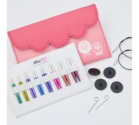 KnitPro Zing - Juego de agujas intercambiables de 5 cm, 8 tamaños (3 mm a 6 mm)