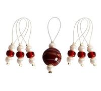 KnitPro Stitch Markers, Rojo marrón, 1