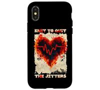 Knit TO Quit The JITTERS Carcasa para iPhone X/XS