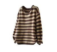 Knit Tops for Womens Fashion Long Sleeve Crew Neck Colorblocked Pullover Casual Cute Base Layer for Fall Outdoor Party