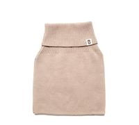 KNITAS Calentador de cuello de punto de algodón para niños, bufanda suave y cálida para niños pequeños, bufanda de tubo beige, rosa, para edades de 0 a 10 años