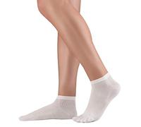 Knitido Dr. Foot® Silver Protect - Calcetines con dedos antimicrobianos con hilos de plata para hombre y mujer, contra el sudor y la infección de hongos, Gris Claro (010), 35-38