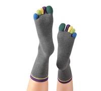 Knitido Rainbows | Calcetines de dedos multicolores para hombre y mujer en algodón 95%, Color:Sweet & Sour (213), Talla:43-46
