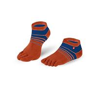Knitido Track&Trail Spins Calcetines deportivos con dedos de hombre y mujer, para deporte, running y zapatos de cinco dedos, Talla:35-38, Colores:naranja/azul (902)
