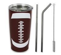 KNITPOPSHOP Basketball Hockey Football Softball Baseball Tumbler Cup 30oz Gift for Mom Men Sports Coach Travel Coffee Mug Stain