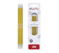 KnitPro 20 cm x 3,50 mm Aluminio Tejer Zing de Doble, Verde