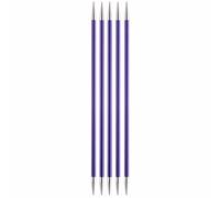 KnitPro 20 cm x 3,75 mm de Aluminio Zing Doble Tejer, Color Morado