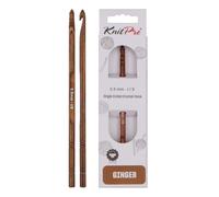 KnitPro Gancho de Ganchillo, Madera, Marrón, 5,50 mm