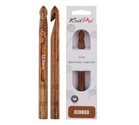 KnitPro Gancho de Ganchillo, Madera, Marrón, 12,00 mm