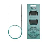 KnitPro 36112 Mindful - Aguja circular (2,25 mm, 100 cm), color verde azulado