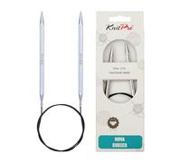 KnitPro 80 cm x 6.5 mm Nova Cubics Fixed Circular Needles, Shiny Brass