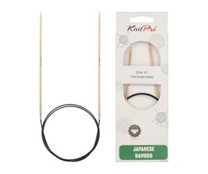 KnitPro Aguja circular de bambú 80 cm 2,25 mm - 3 piezas