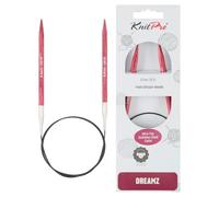 KnitPro Agujas circulares fijas Dreamz de 120 cm (47") - 6,0 mm US 10