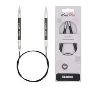 KnitPro - Agujas Circulares Karbonz (60cm, 6.50mm) - 1 Unidad