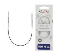 KnitPro - Agujas Circulares Nova Metal (25cm, 3.00) - 1 Unidad
