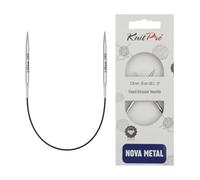 KnitPro - Agujas Circulares Nova Metal (25cm, 3.25) - 1 Unidad