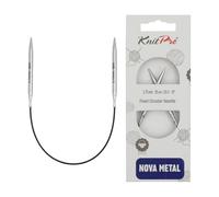KnitPro - Agujas Circulares Nova Metal (25cm, 3,75) - 1 Unidad