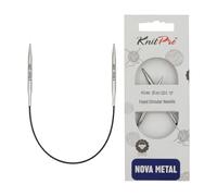 KnitPro - Agujas Circulares KnitPro Nova Metal (25cm, 4.00) - 1 Unidad