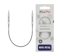 KnitPro - Agujas Circulares KnitPro Nova Metal (25cm, 4.50) - 1 Unidad