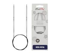 KnitPro - Agujas Circulares KnitPro Nova Metal (80cm, 3.75) - 1 Unidad