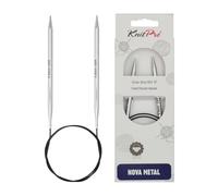 Knit Pro Nova Metal: Knitting Pins: Circular: Fijo: 80 cm x 5,50 mm, Multi-Colour, 80cm x 5.50mm