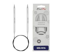 KnitPro - Agujas Circulares KnitPro Nova Metal (80cm, 6.00) - 1 Unidad