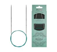 KnitPro Aguja Circular Mindful 2,50 mm 80 cm Inglés, Metal, Azul Verdoso