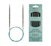 KnitPro Agujas circulares Mindful 36119, 4 mm, 4 mm, 100 cm, color verde azulado