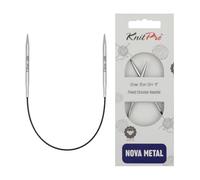 KnitPro - Agujas Circulares Nova Metal (25cm, 3.50) - 1 Unidad