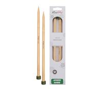KnitPro Agujas de bambú de una sola punta 25 cm 9,00 mm - 3 piezas