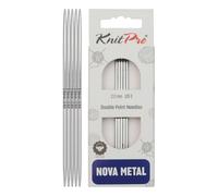 KnitPro Agujas de doble punta Nova - Alfileres de tejer de doble punta, 12,5 cm x 2 mm, paquete de 5