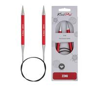 KnitPro Agujas de Tejer Circulares de Aluminio Multicolor Zing de 150 cm x 9,00 mm