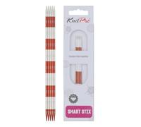 KnitPro Agujas de Tejer: Doble Punta:, Metal, Sienna, 20cm x 3.50mm, 5