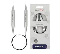 KnitPro Agujas de tejer fijas Nova - Alfileres circulares de 60 cm x 15 mm