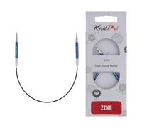 KnitPro Agujas de tejer fijas Zing - Alfileres circulares de 22,5 cm x 4 mm