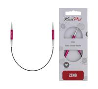 KnitPro Agujas de tejer fijas Zing - Alfileres circulares de 22,5 cm x 5 mm