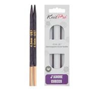 KnitPro Agujas de tejer J'Adore Cubics - Agujas de tejer circulares intercambiables - Para cable de 60 cm y más - 4,50 mm