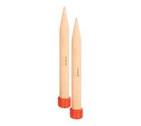 KnitPro - Agujas de Tejer Jumbo Birch de una Punta (35cm x 30.00mm) - 1 Unidad