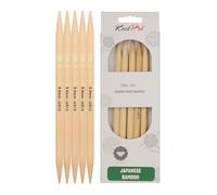 KnitPro Agujas de Tejer Puntiagudas, bambú, Natural, 9 mm