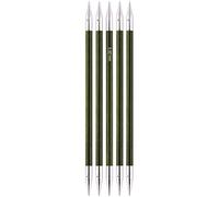 KnitPro - Agujas de Tejer Royale, Doble, Madera de Abedul/latón, Multicolor, 15 cm x 6,50 mm, Juego de 6